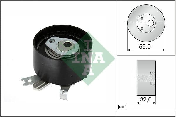 rola intinzator,curea distributie Schaeffler INA 531 0906 10