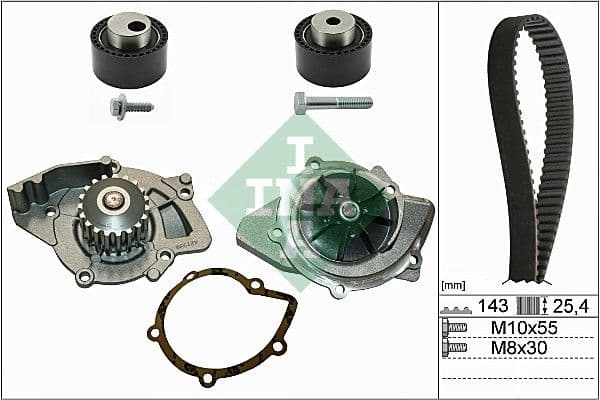 Set pompa apa + curea dintata Schaeffler INA 530 0368 30