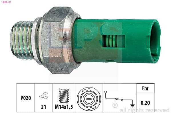 Senzor presiune ulei EPS Made in Italy - OE Equivalent 1.800.131