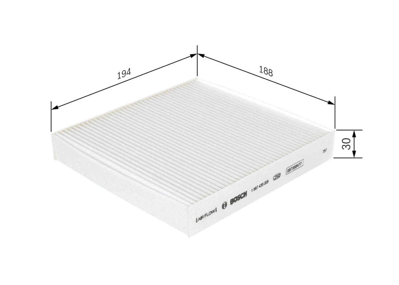 Filtru, aer habitaclu BOSCH 1 987 435 005