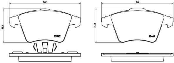 set placute frana,frana disc BREMBO PRIME LINE P 85 106
