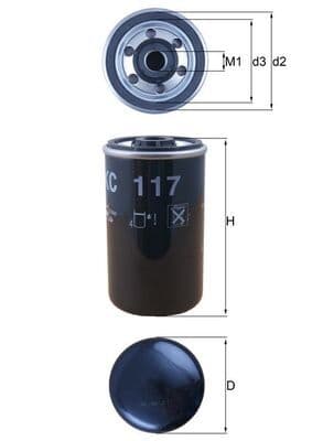 filtru combustibil MAHLE KC 117