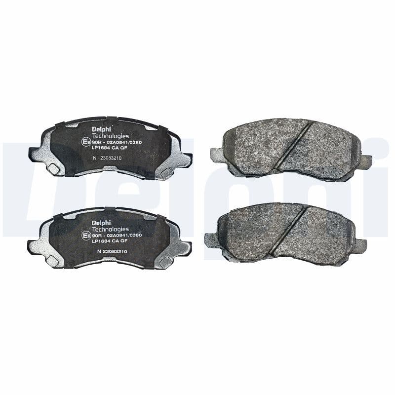 set placute frana,frana disc DELPHI LP1684