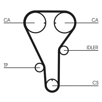 Curea de distributie CONTINENTAL CTAM CT972