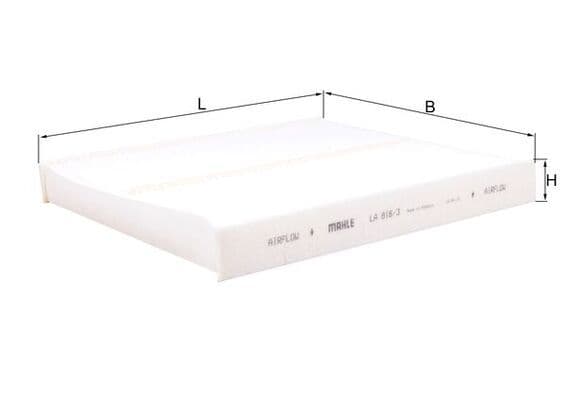 Filtru, aer habitaclu MAHLE LA 816/3