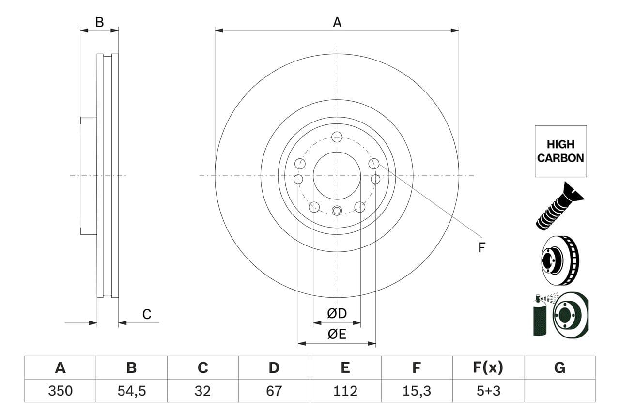 Disc frana BOSCH 0 986 479 E99