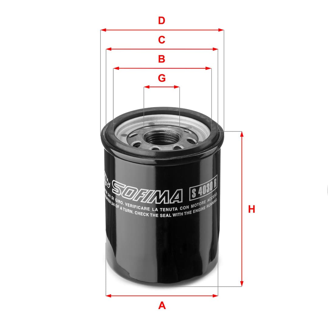 Filtru ulei SOFIMA S 4030 R