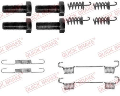 set accesorii, saboti frana parcare QUICK BRAKE 105-0865