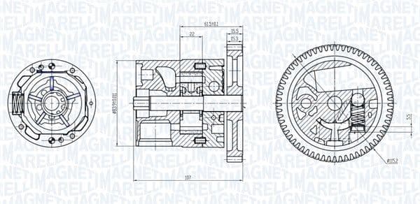 Pompa ulei MAGNETI MARELLI 351516000038