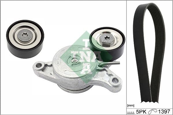 Set curea transmisie cu caneluri Schaeffler INA 529 0180 10