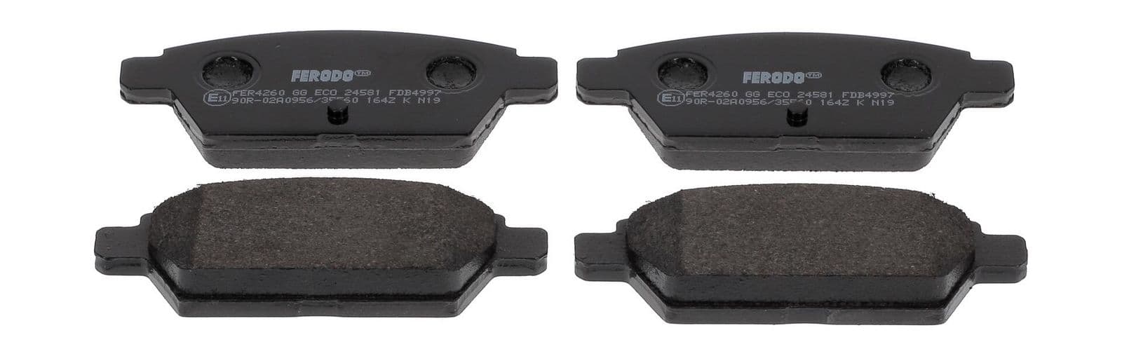 set placute frana,frana disc FERODO PREMIER ECO FRICTION FDB4997