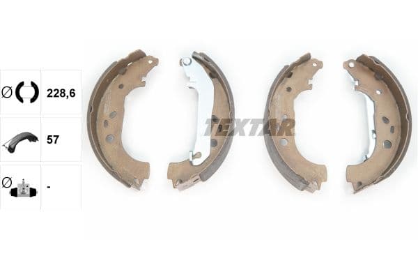 Set saboti frana TEXTAR 91061400