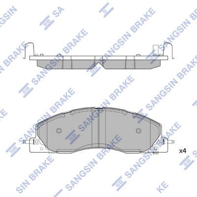 set placute frana,frana disc HI-Q SP4317