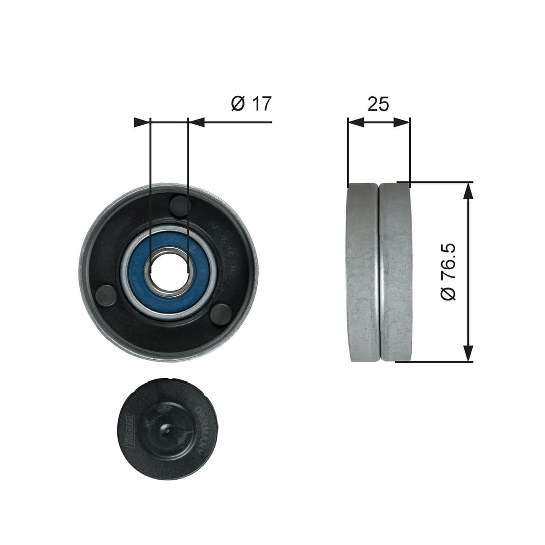 Rola ghidare/conducere, curea transmisie GATES DriveAlign™ T38059
