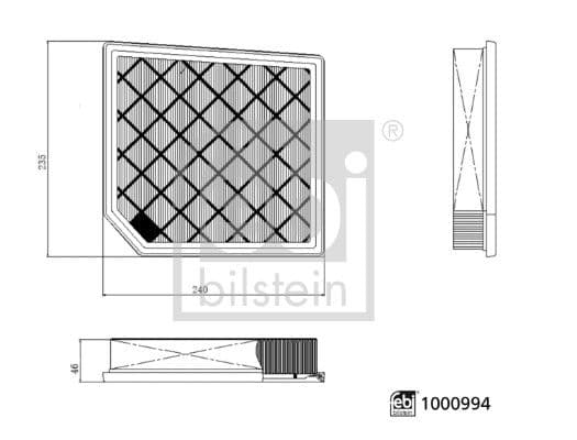 Filtru aer FEBI BILSTEIN 1000994