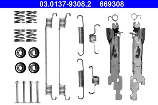 Set accesorii, sabot de frana ATE 03.0137-9308.2