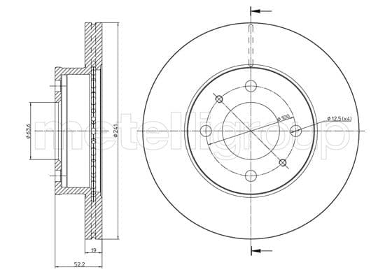 Disc frana METELLI 23-0955