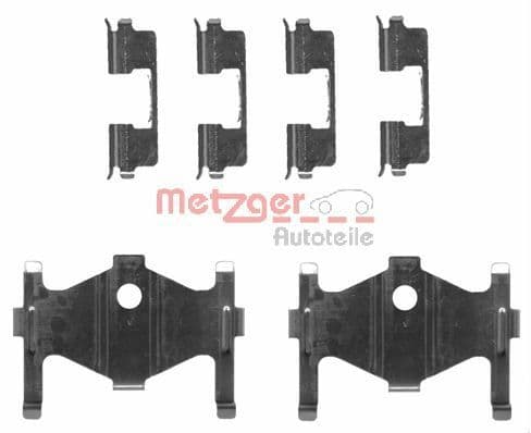 Set accesorii, placute frana METZGER 109-1710