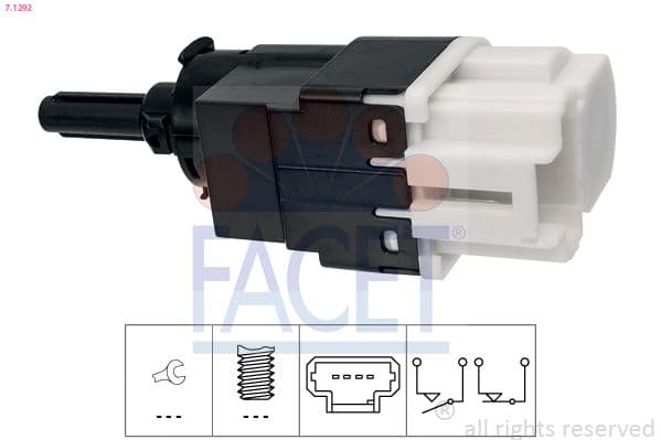 Comutator lumini frana FACET Made in Italy - OE Equivalent 7.1292