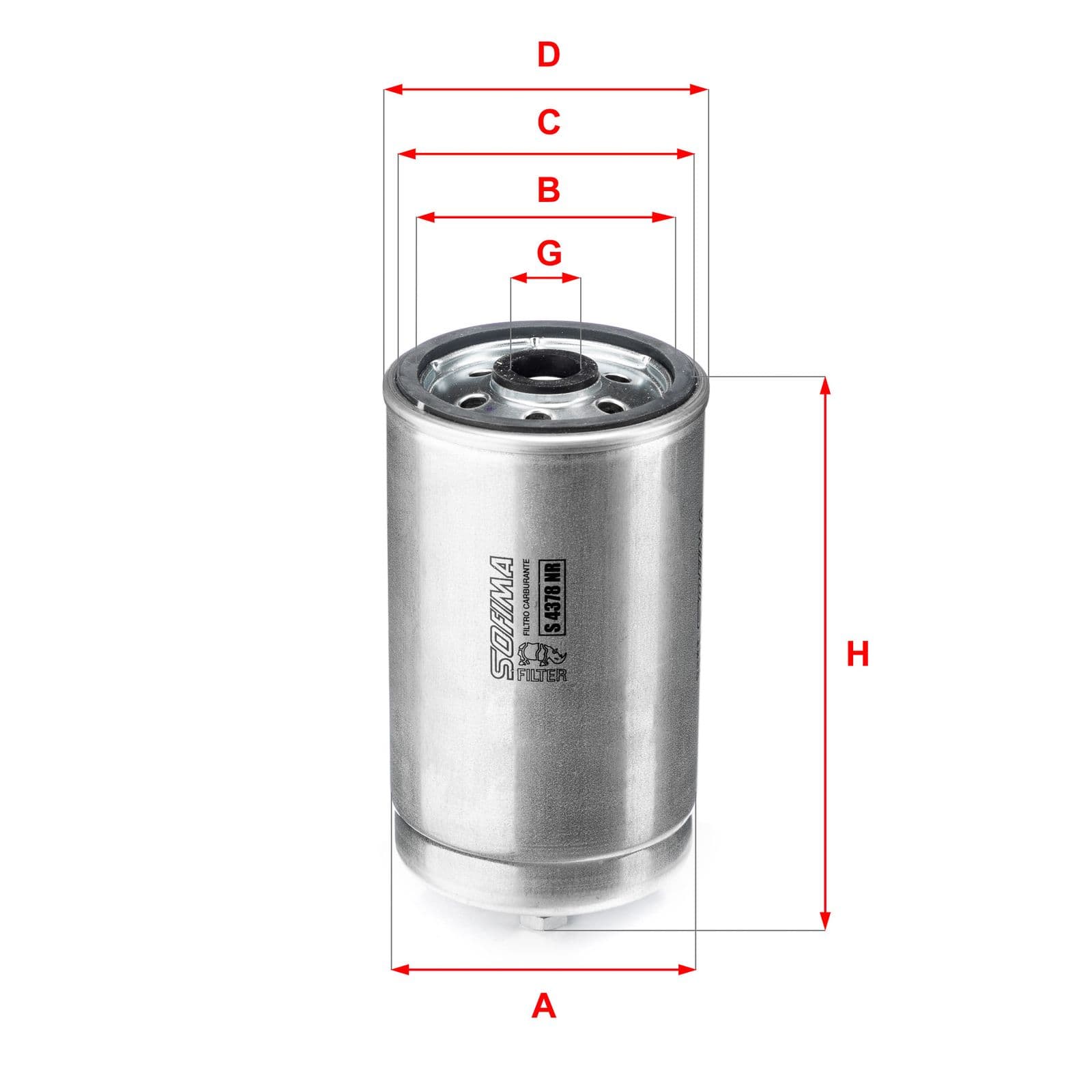 filtru combustibil SOFIMA S 4323 NR
