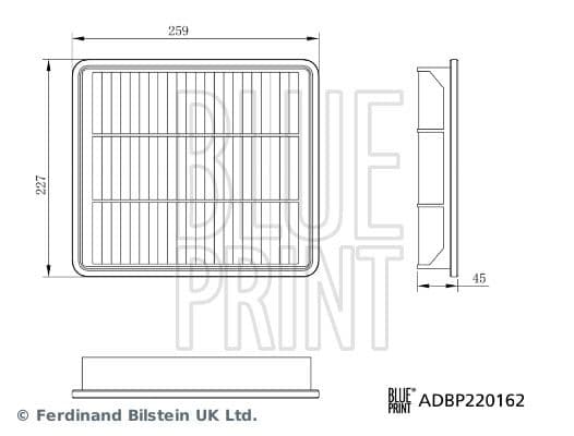 Filtru aer BLUE PRINT ADBP220162
