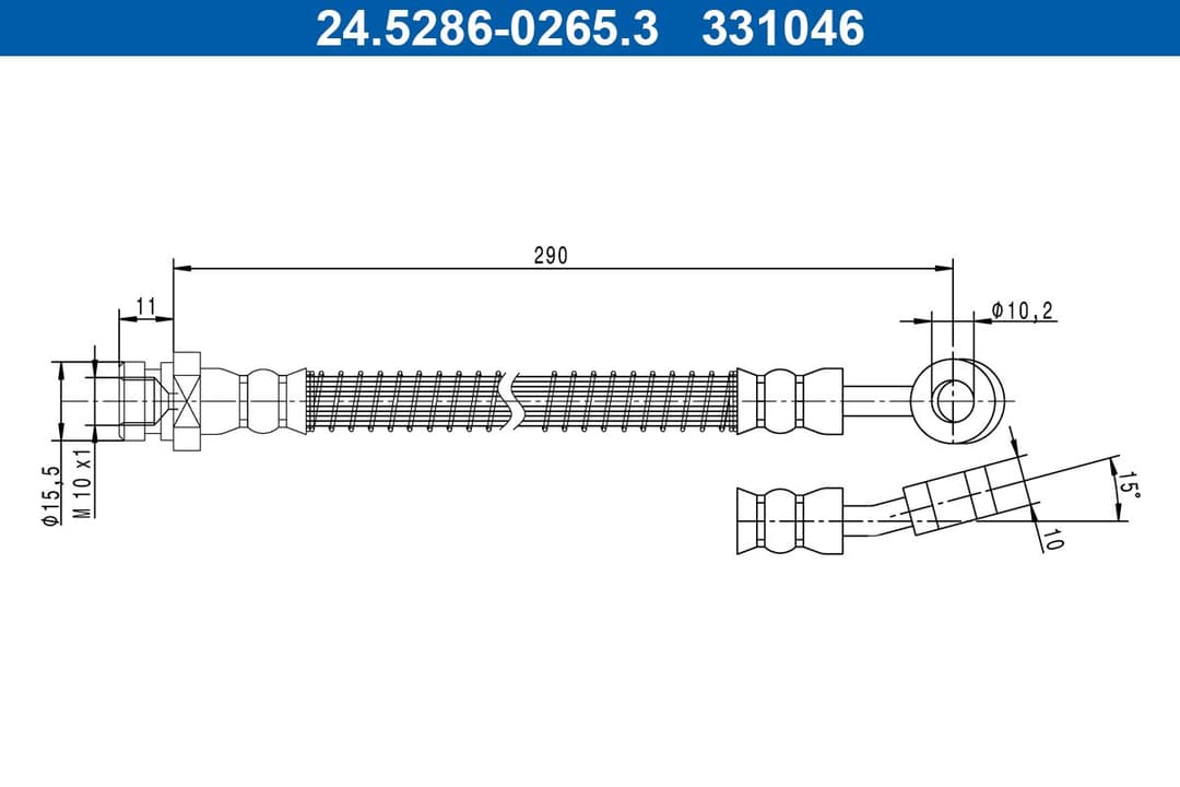 Furtun frana ATE 24.5286-0265.3