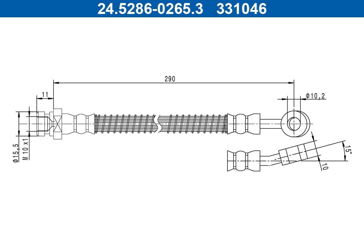 Furtun frana ATE 24.5286-0265.3