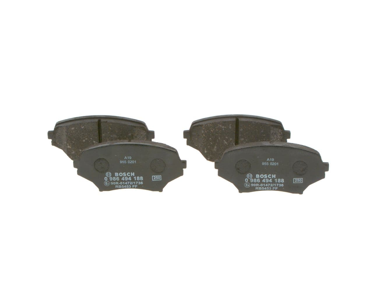 set placute frana,frana disc BOSCH 0 986 494 188