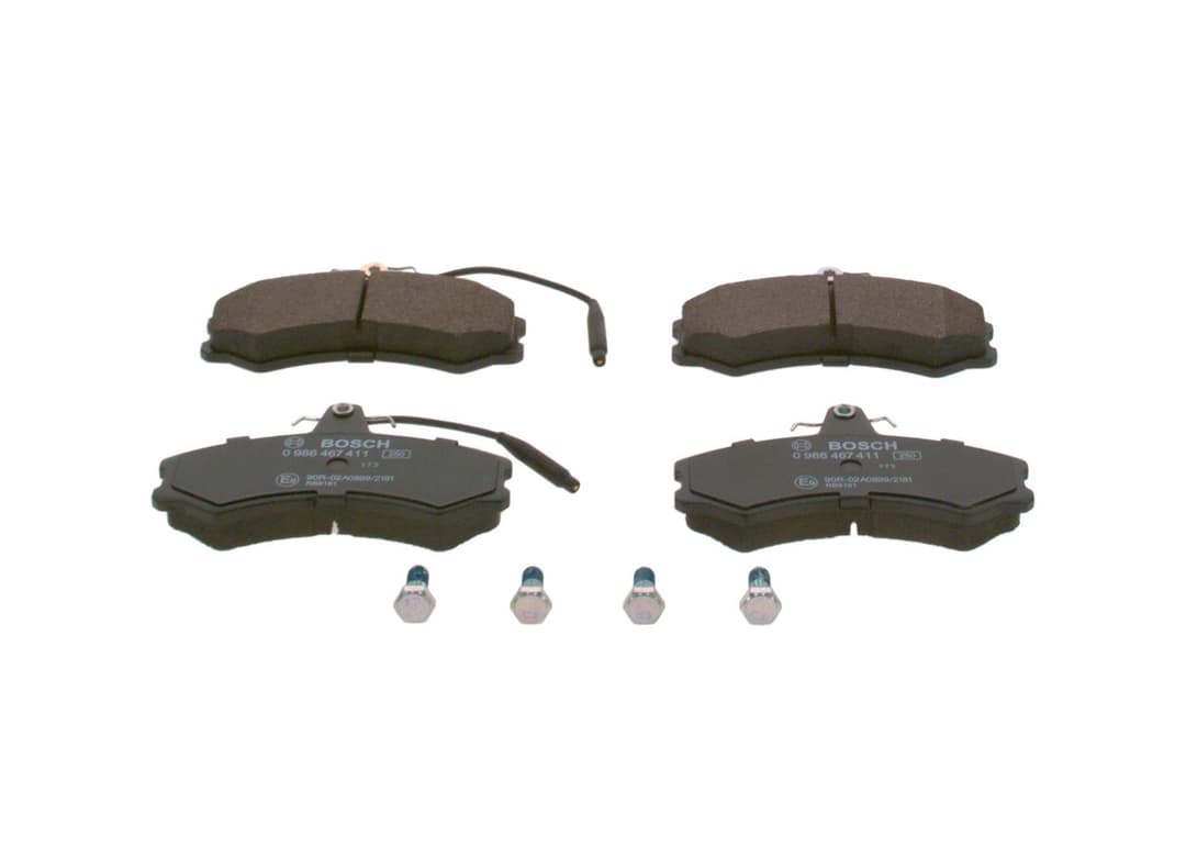 set placute frana,frana disc BOSCH 0 986 467 411