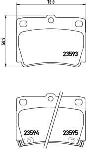 set placute frana,frana disc BREMBO PRIME LINE P 54 026