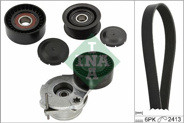 Set curea transmisie cu caneluri Schaeffler INA 529 0484 10