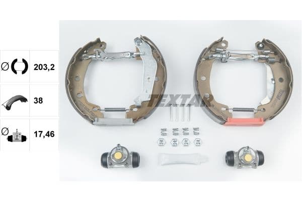 Set saboti frana TEXTAR Shoe Kit Pro 84049500