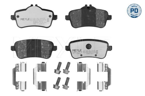 set placute frana,frana disc MEYLE -PD: Advanced performance and design. 025 252 1516/PD