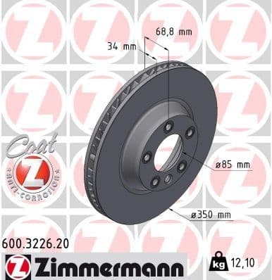 Disc frana ZIMMERMANN COAT Z 600.3226.20