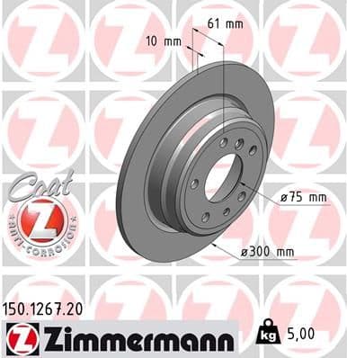 Disc frana ZIMMERMANN COAT Z 150.1267.20