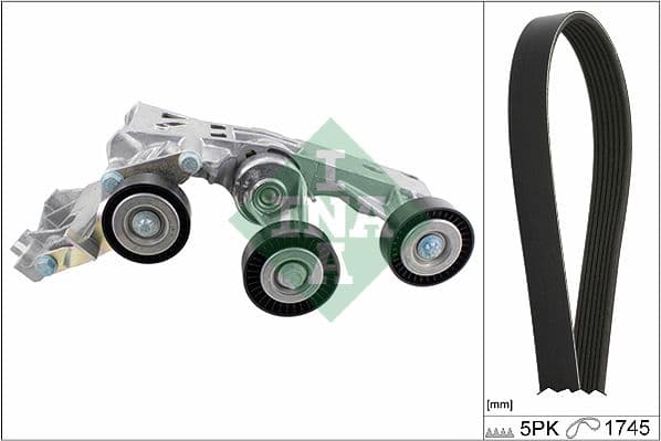 Set curea transmisie cu caneluri Schaeffler INA 529 0148 10