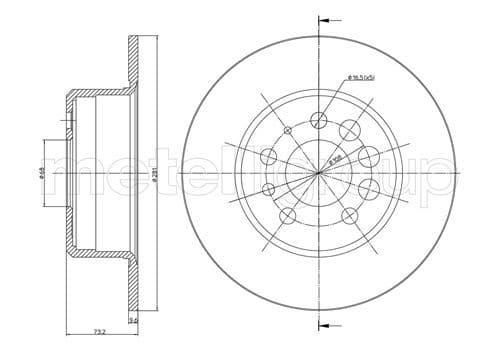 Disc frana METELLI 23-0074