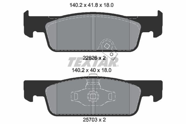 set placute frana,frana disc TEXTAR Q+ 2262601