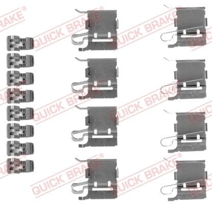 Set accesorii, placute frana QUICK BRAKE 109-1748