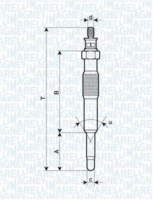 Bujie incandescenta MAGNETI MARELLI 062900017304