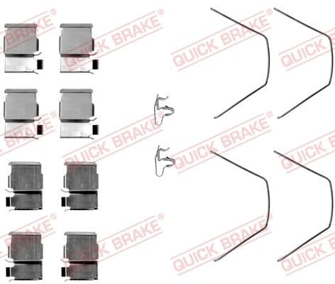 Set accesorii, placute frana QUICK BRAKE 109-1093