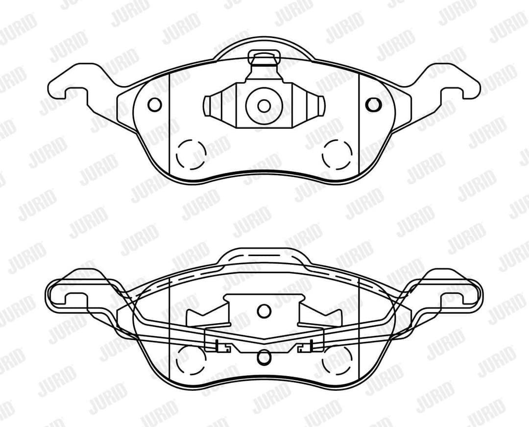 set placute frana,frana disc JURID 571967J