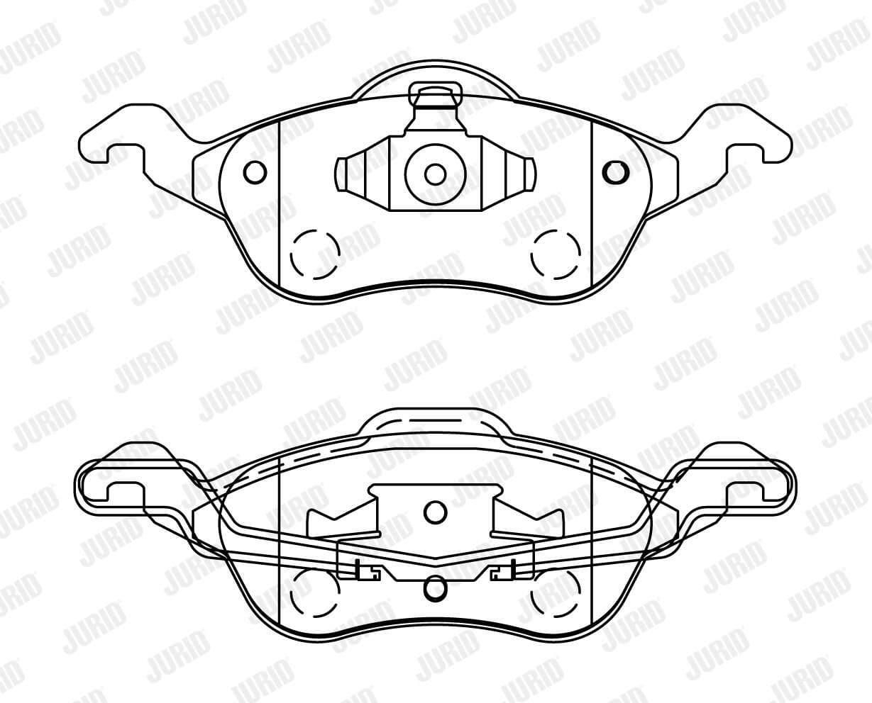 set placute frana,frana disc JURID 571967J