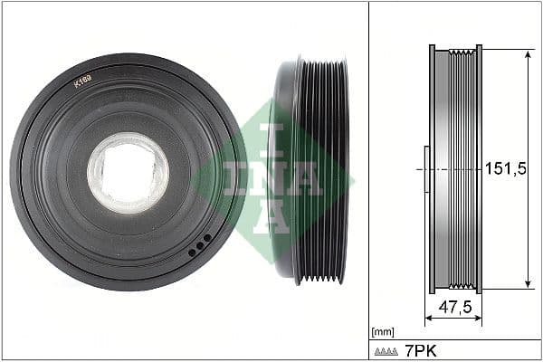 Fulie curea, arbore cotit Schaeffler INA 544 0136 10