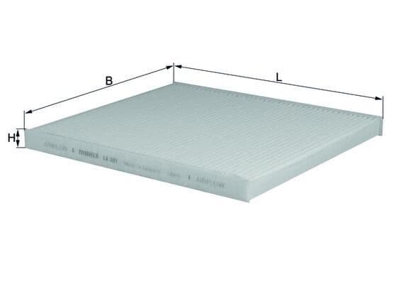 Filtru, aer habitaclu MAHLE LA 301