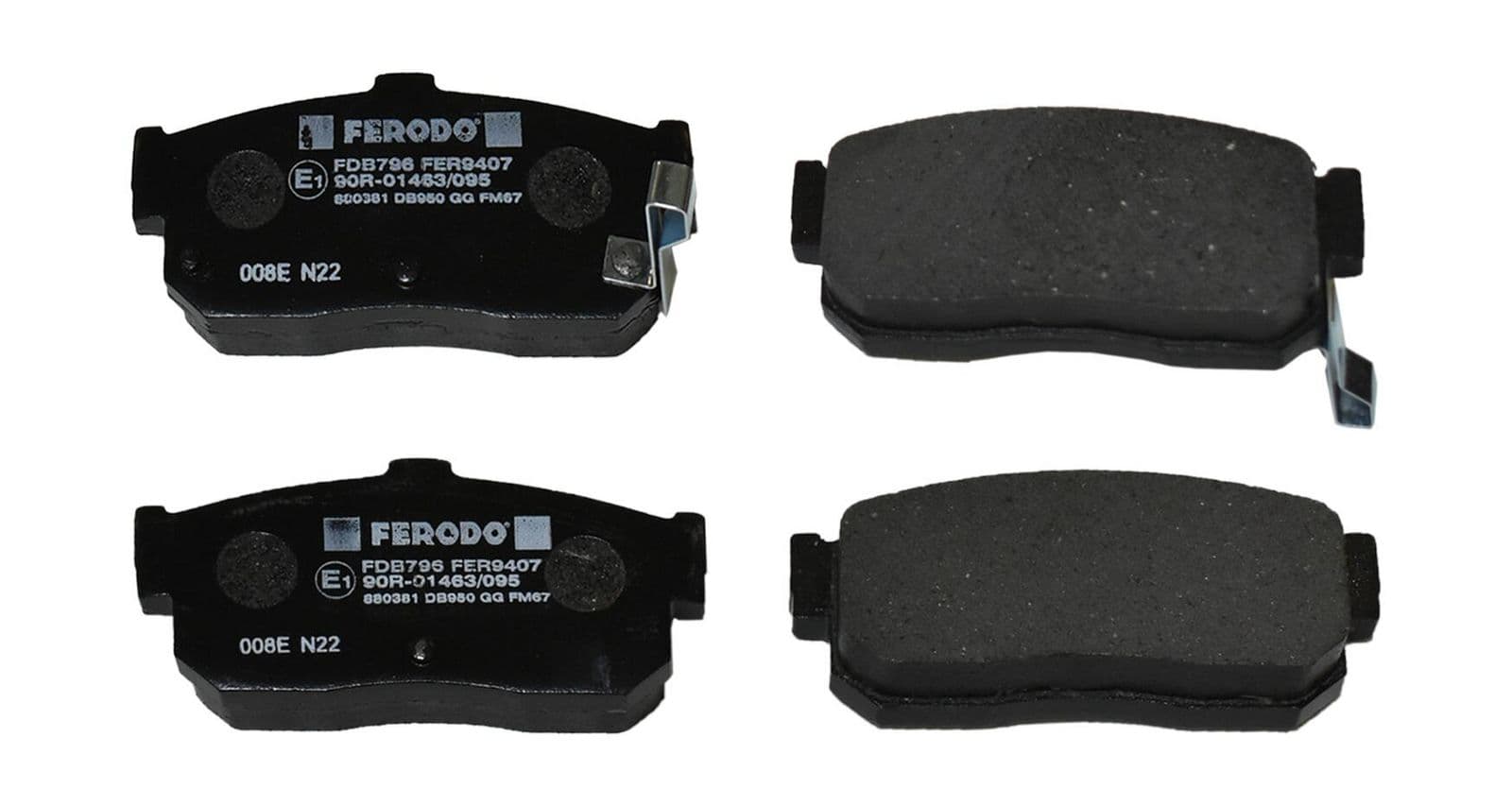 set placute frana,frana disc FERODO PREMIER ECO FRICTION FDB796