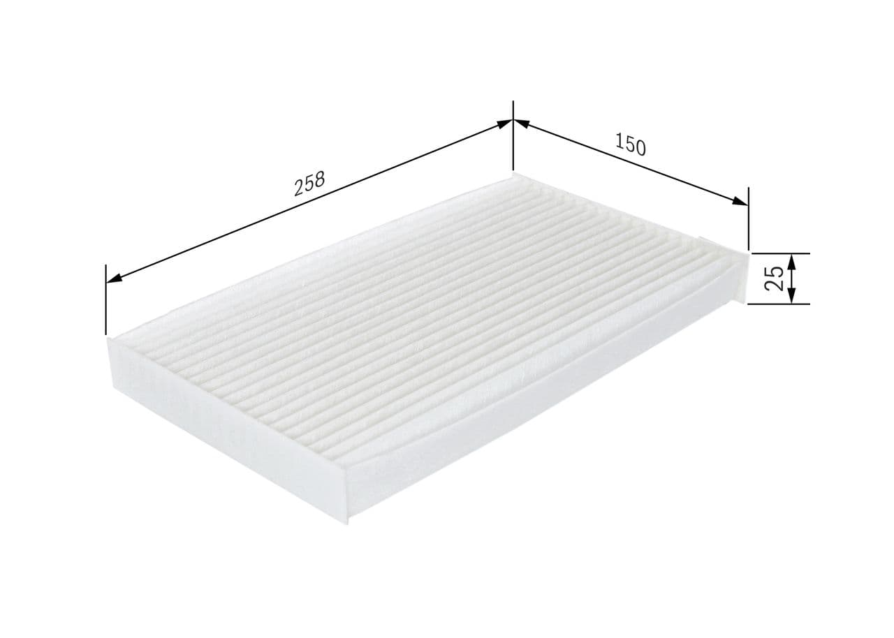 Filtru, aer habitaclu BOSCH 1 987 432 267