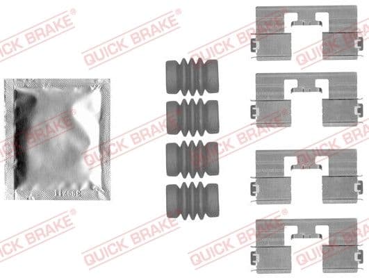 Set accesorii, placute frana QUICK BRAKE 109-1818