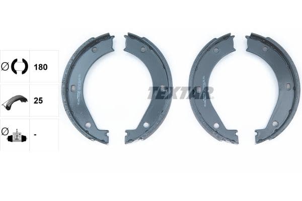 Set saboti frana, frana de mana TEXTAR 91033400