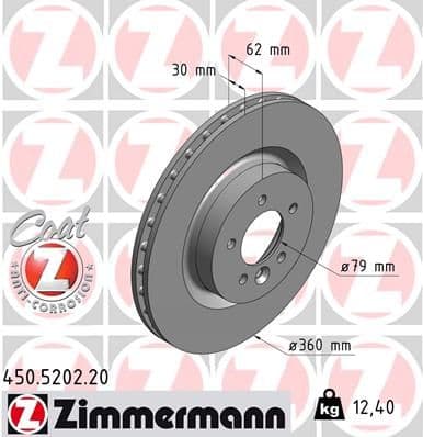 Disc frana ZIMMERMANN COAT Z 450.5202.20